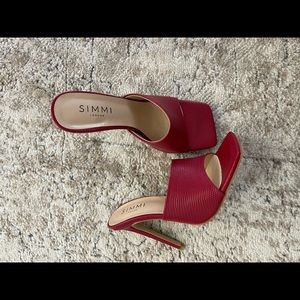 Heeled mules